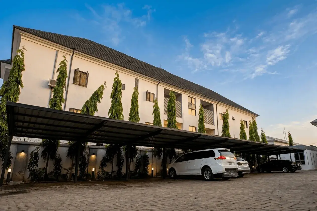 Luxury hotel exterior